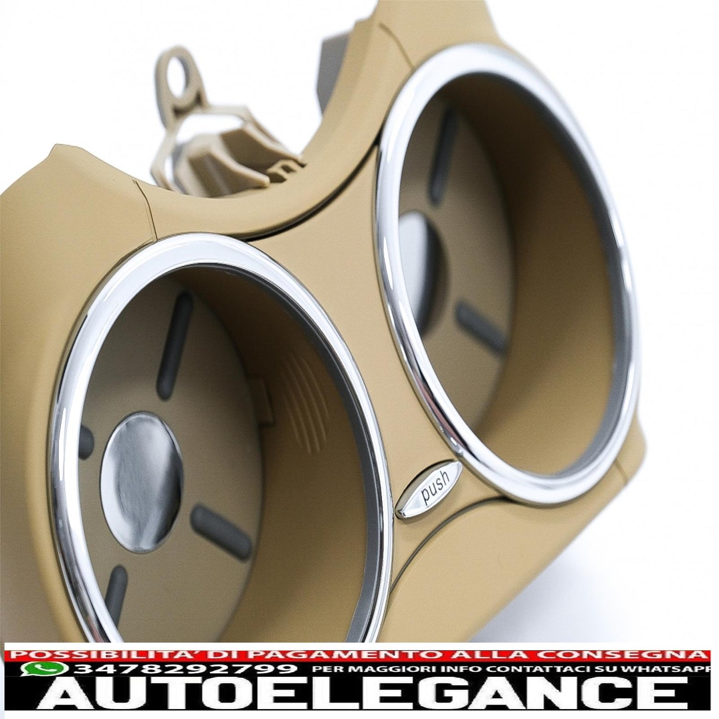 Front Double Cup Holder Suitable For Mercedes Benz CLS C219 W219 (2003-2010) Beige