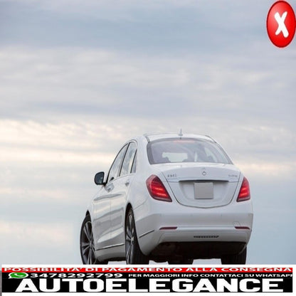 body kit suitable for mercedes s class w222 sport line package (2013-06.2017) s63 design with chrome central grille