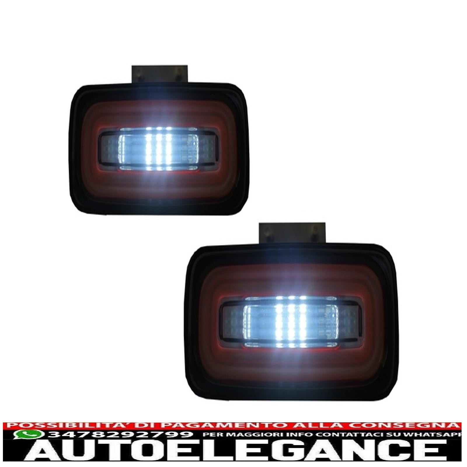 barra luminosa per fendinebbia paraurti posteriore a led adatta per mercedes classe g w463 (1989-2015) fumè AUTOELEGANCERICAMBI