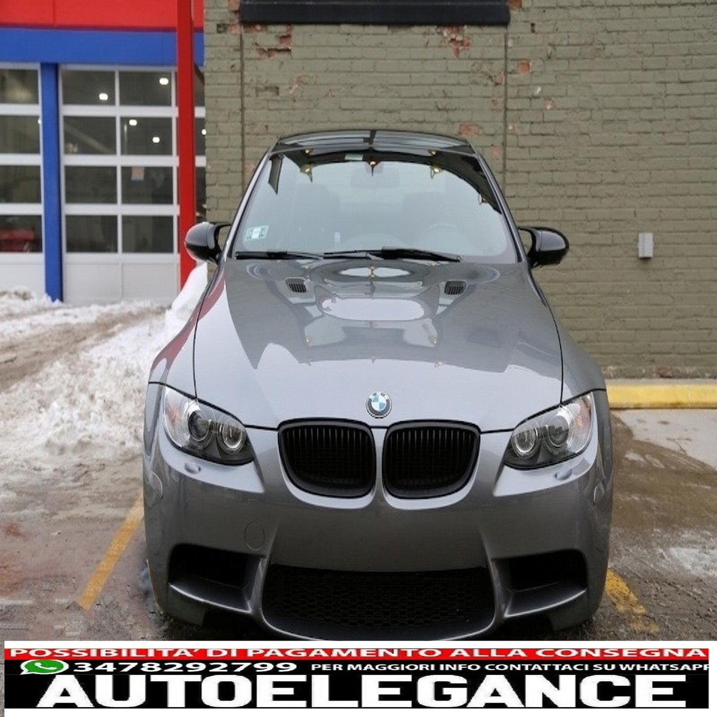 front bumper suitable for bmw 3 series e92 e93 coupe cabrio (2006-2009) without headlights 