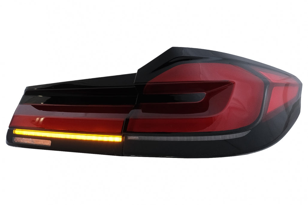 Fanali posteriori Full LED adatti per BMW Serie 5 G30 Berlina (2017-2019) LCI Design con luci di svolta sequenziali dinamiche