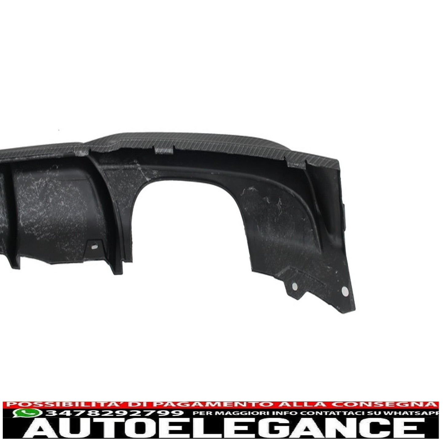 spoiler paraurti posteriore mantovana diffusore in carbonio adatto per bmw serie 3 f30 f31 (2011-up) m design uscita sinistra