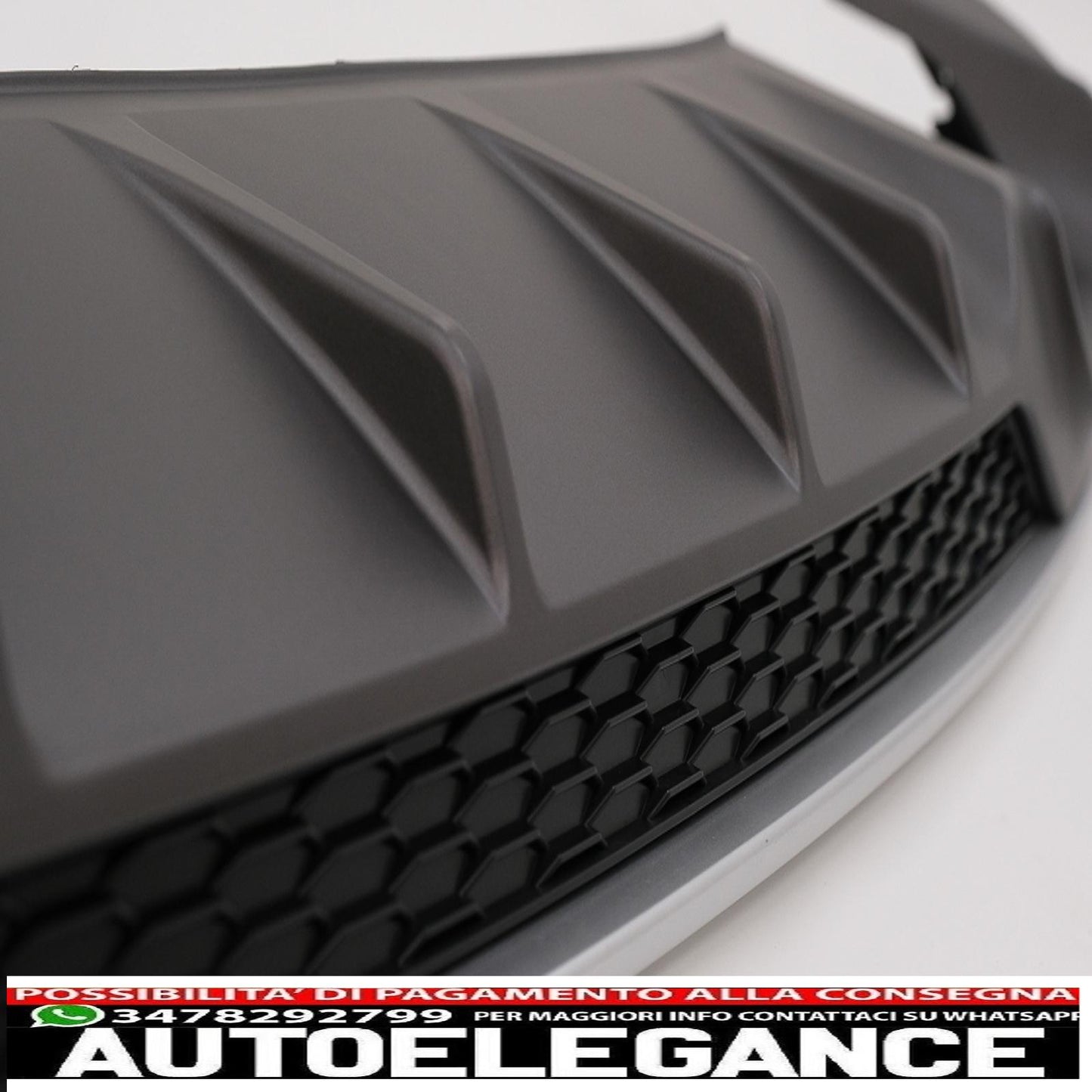 Diffusore mantovana per paraurti posteriore adatto per audi a3 8v restyling berlina convertibile (2016-2019) paraurti standard se s3 design