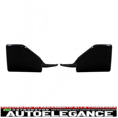 kit carrozzeria paraurti anteriore, diffusore d'aria e coperture degli specchietti adatti per BMW X5 F15 (2014-2018) pacchetto aerodinamico M Technik Sport Design nero pianoforte