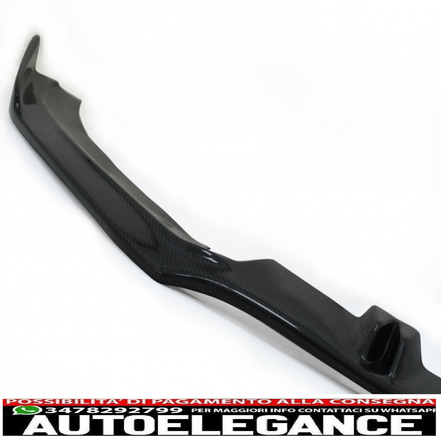 Additional front bumper spoiler suitable for audi a6 c7 4g rs6 (2011-2018) real carbon