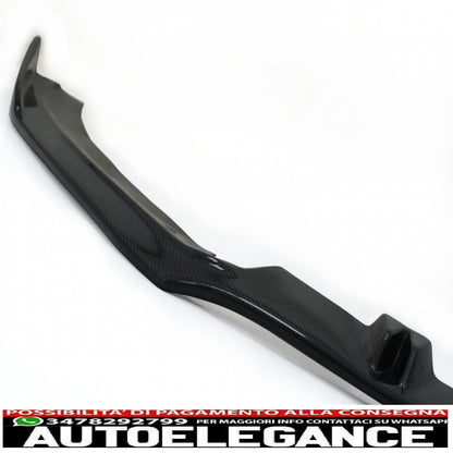 Additional front bumper spoiler suitable for audi a6 c7 4g rs6 (2011-2018) real carbon