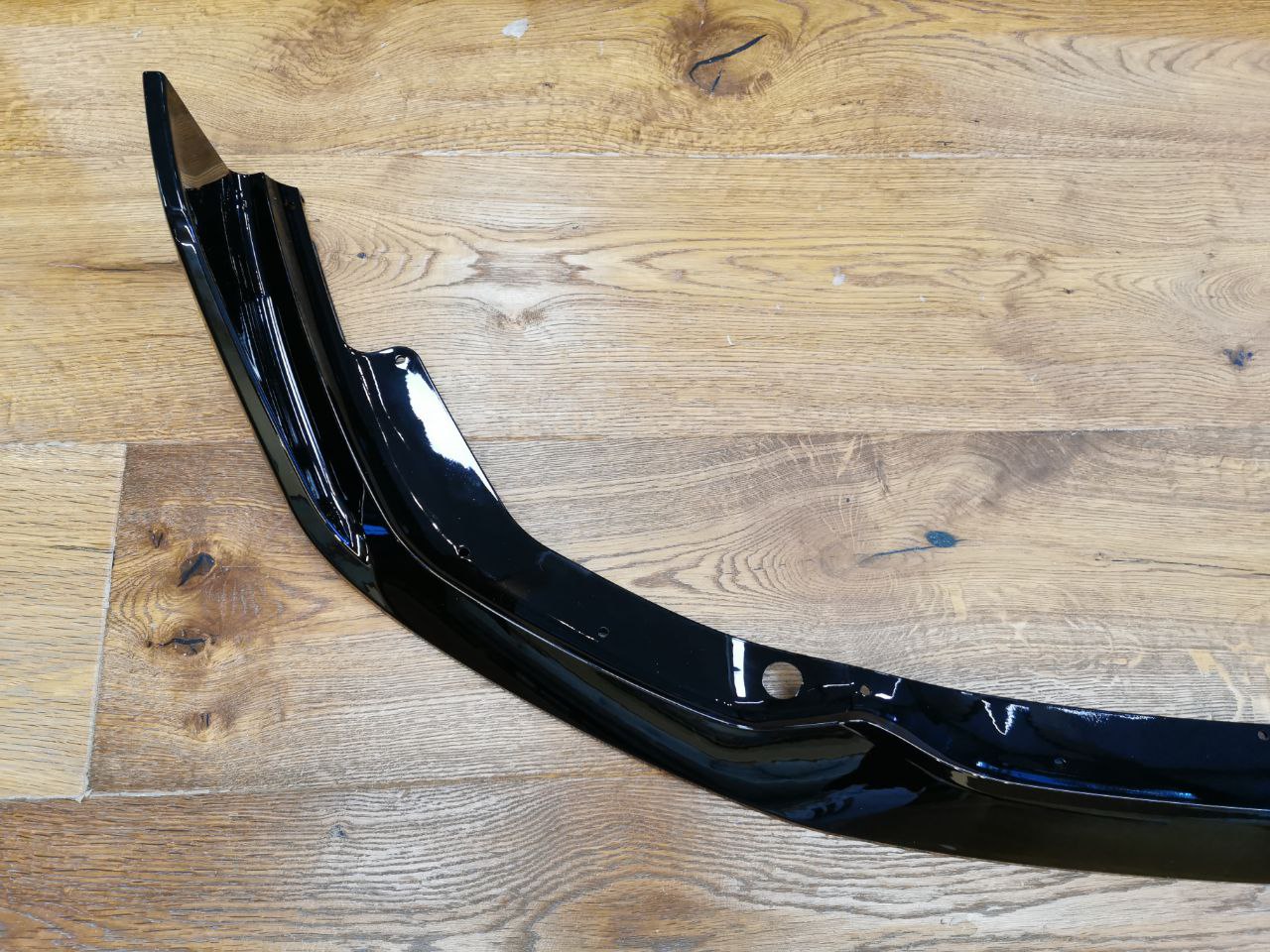 SPLITTER ADATTO PER BMW SERIE 1 F40 MSPORT LOOK NERO LUCIDO CON BAFFI