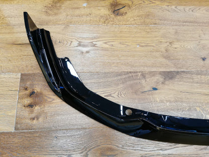 SPLITTER ADATTO PER BMW SERIE 1 F40 MSPORT LOOK NERO LUCIDO CON BAFFI