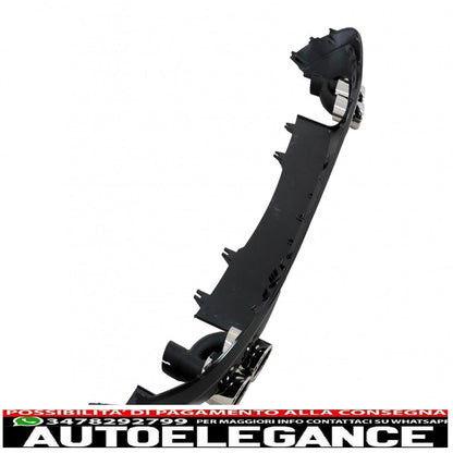 Diffusore mantovana paraurti posteriore adatto per audi a4 b9 8w facelift (2020 in poi) solo s-line nero