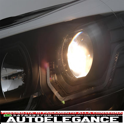 Fari anteriori angel eye 3d a led adatti per bmw serie 3 e90 limousine e91 touring (03.2005-08.2008) guida a sinistra nera