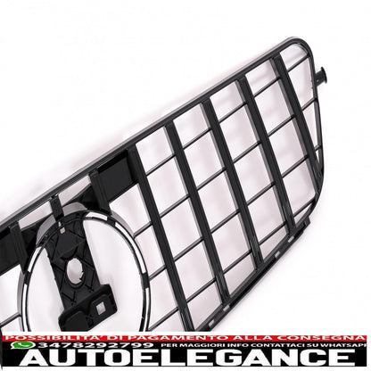 body kit with piano black front grille suitable for mercedes c-class w204 (2007-2014) restyling c63 gt-r design panamericana 