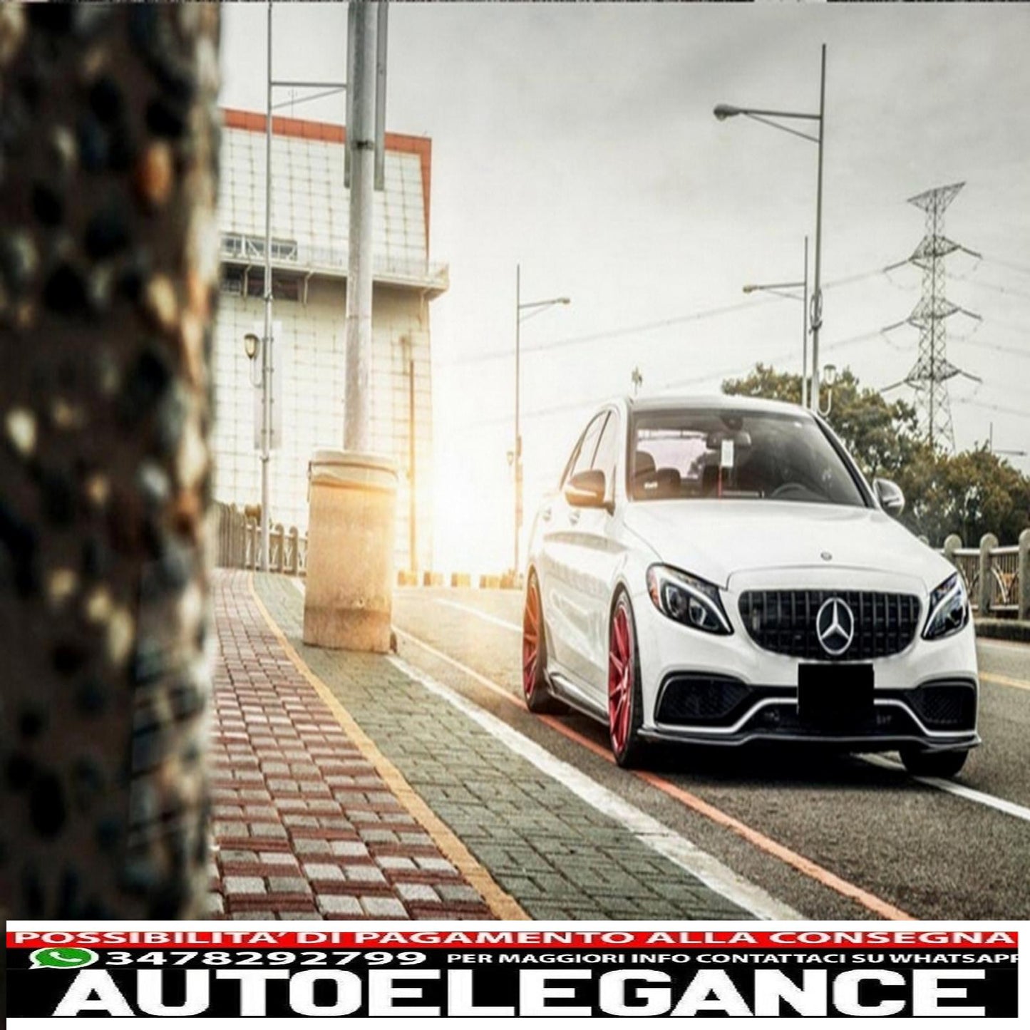 center grille suitable for mercedes c class w205 s205 c205 (2014-2018) gt-r design panamericana black with 360 camera