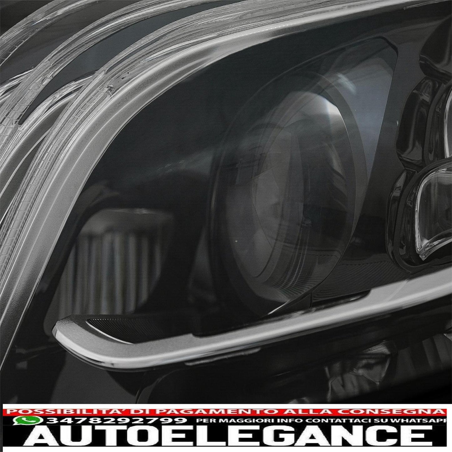 fari anteriori full led adatti per mercedes classe s w222 maybach x222 (2013-2017) look restyling