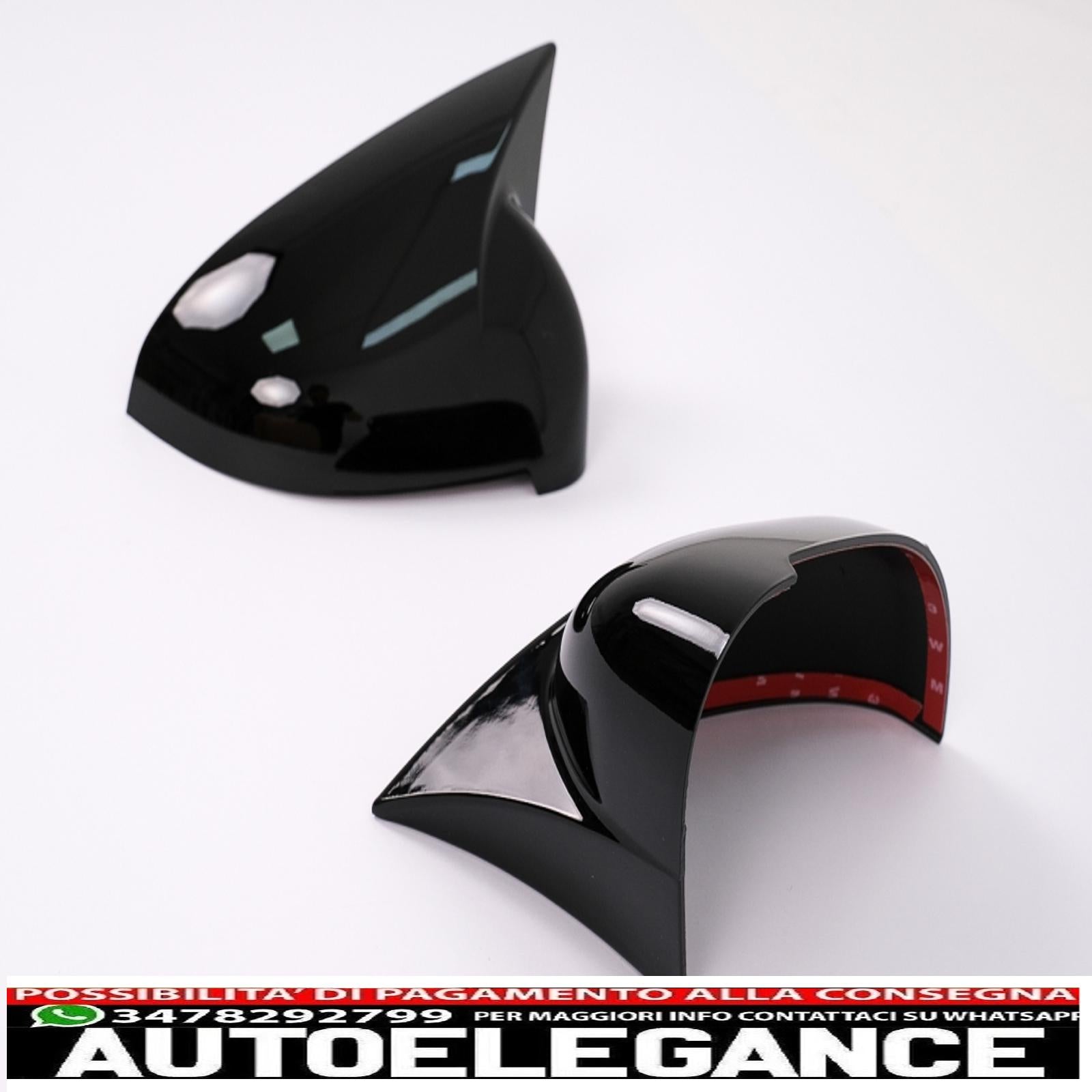 calotte specchietti adatte per audi a4 b9 (2016-2018) audi a5 s5 rs5 (07.2016-2019) senza sideassist piano nero AUTOELEGANCERICAMBI