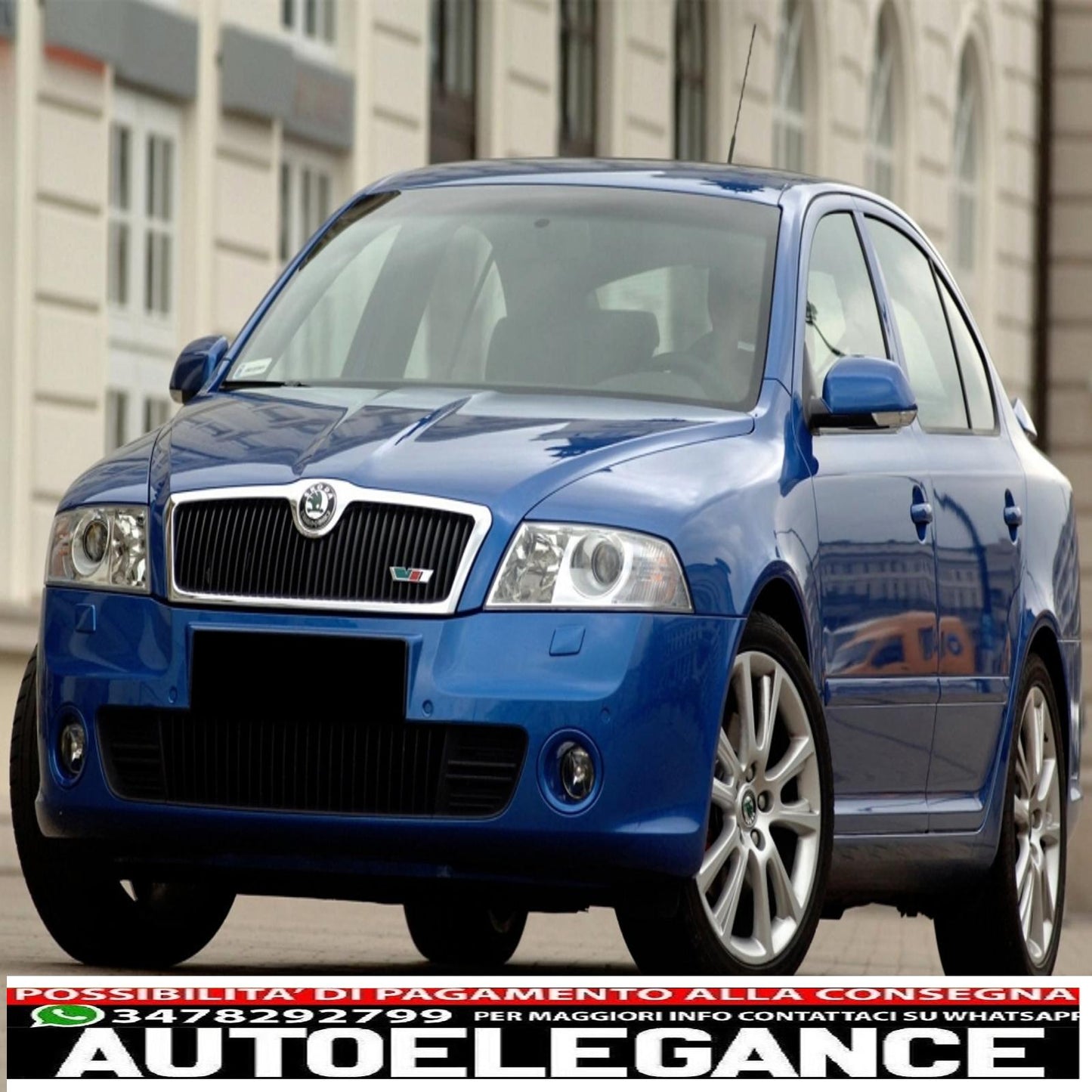 headlight lenses suitable for skoda octavia ii (1z) (2004-2008) clear glass optics 