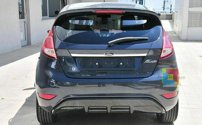 SOTTO PARAURTI FORD FIESTA MK7 08-17 DIFFUSORE ABS NERO LUCIDO DAM ESTRATTORE 05