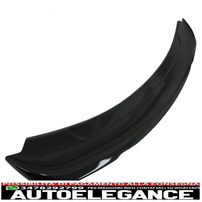 Spoiler per bagagliaio adatto per Ford Mustang MK6 VI sesta generazione (2015-2020) GT350 design nero pianoforte