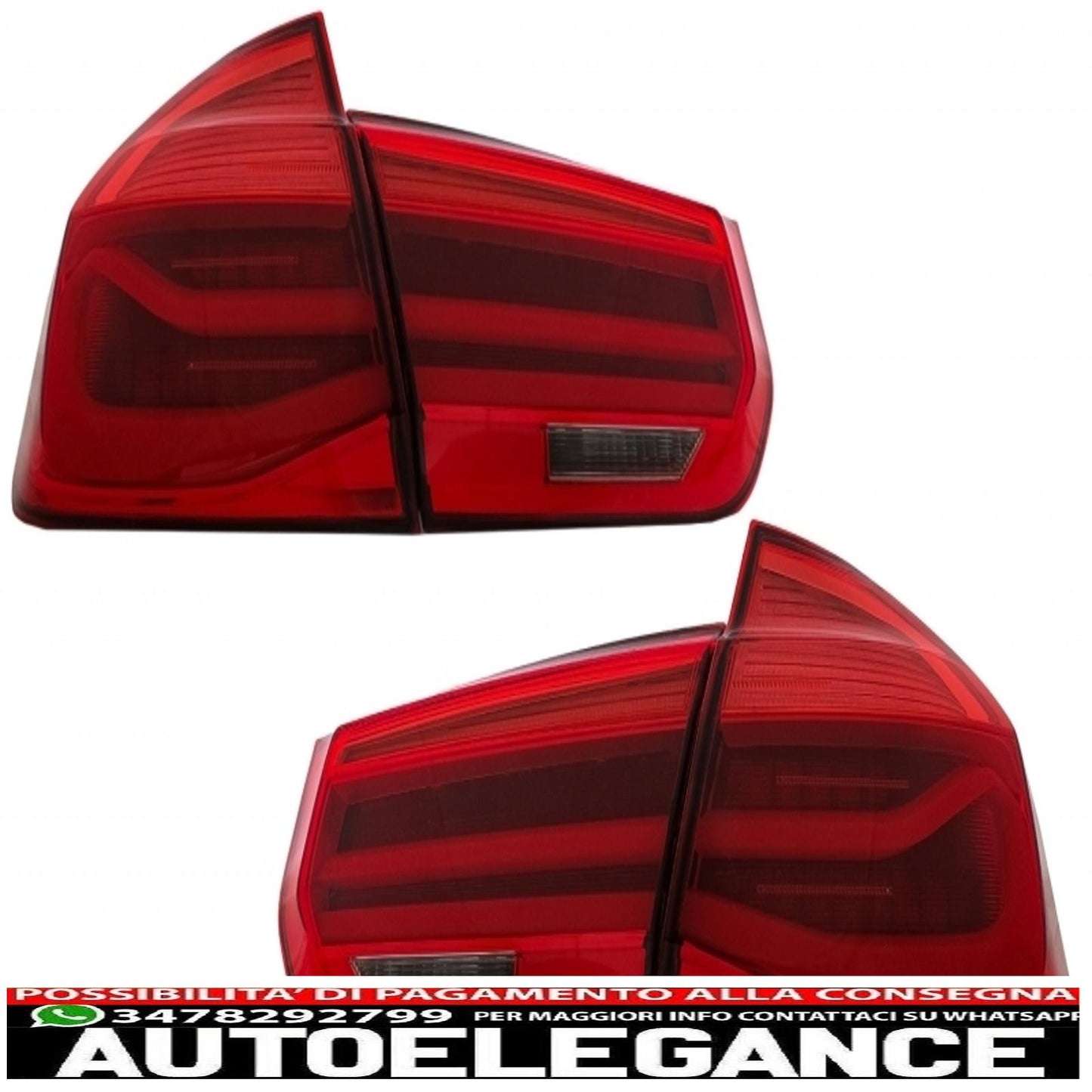 body kit with double exhaust tips suitable for bmw f30 (2011-2019) and led rear lights dynamic sequential cornering light evo ii m3 cs style without fog lights