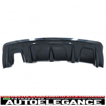 Protezione paramotore paraurti anteriore e posteriore adatta per Dacia Duster 4x4 / 4x2 (2010-2017) Piano Black