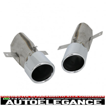 diffusore posteriore e terminali di scarico argento adatti per mercedes cla x118 shooting Brake c118 coupe sport line (2019-up) design cla35