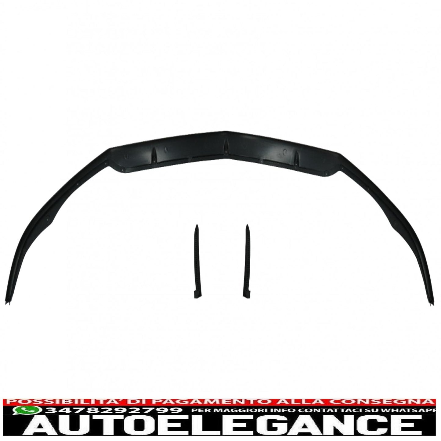Front bumper lip suitable for mercedes c class c63 c63s w205 s205 (2014-2018) limousine model t edition 1 design black 