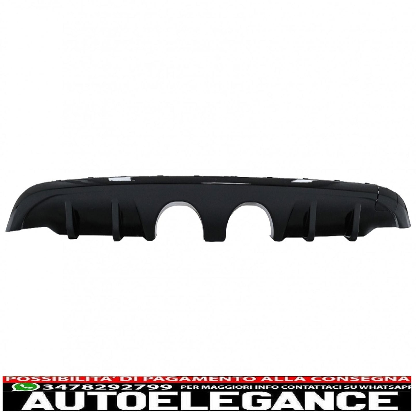 Diffusore mantovana paraurti posteriore con spoiler sul tetto adatto per vw golf 6 vi (2008-2012) r20 look solo per paraurti standard