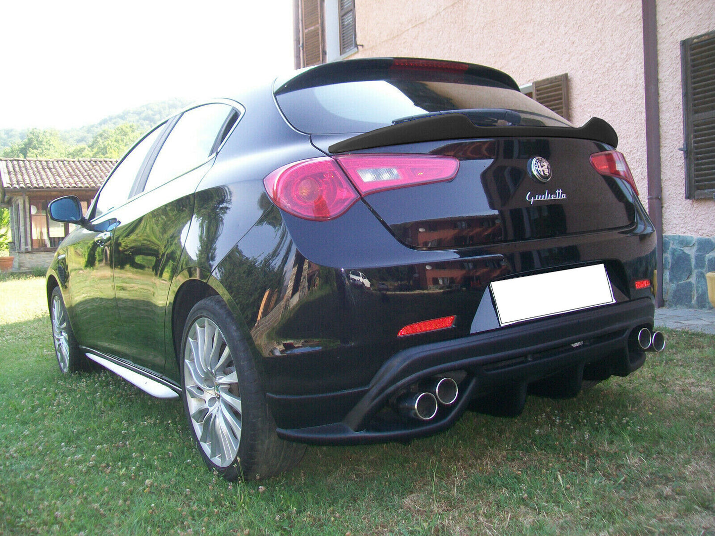 ALFA ROMEO GIULIETTA SPOILER POSTERIORE COFANO NERO LUCIDO 0073 AUTOELEGANCERICAMBI