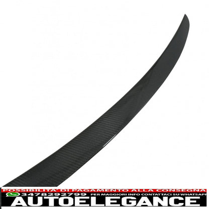 Trunk lid spoiler suitable for audi a7 4g8 s7 rs7 (2011-2017) real carbon 
