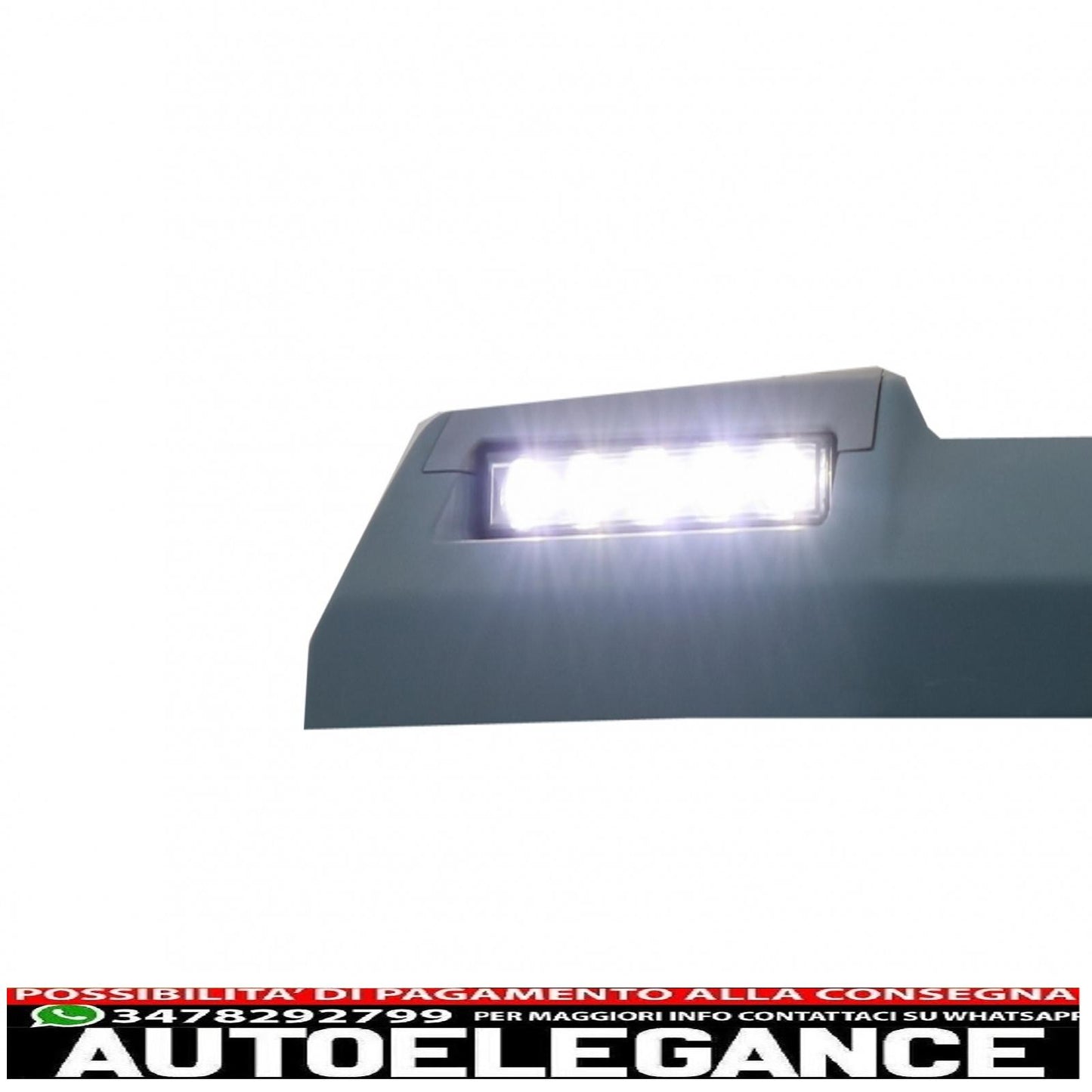 front roof spoiler suitable for mercedes g-class w463 (1989-2017) with dynamic led turn signals design 6x6