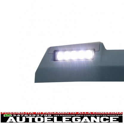 front roof spoiler suitable for mercedes g-class w463 (1989-2017) with dynamic led turn signals design 6x6