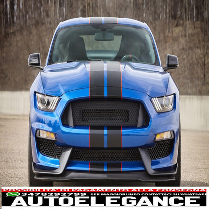 front bumper suitable for ford mustang mk6 vi sixth generation (2015-2017) gt350 design