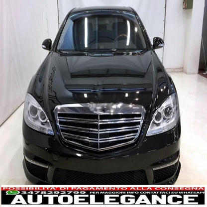 headlight lenses suitable for mercedes s class w221 restyling (2010-2013) clear 