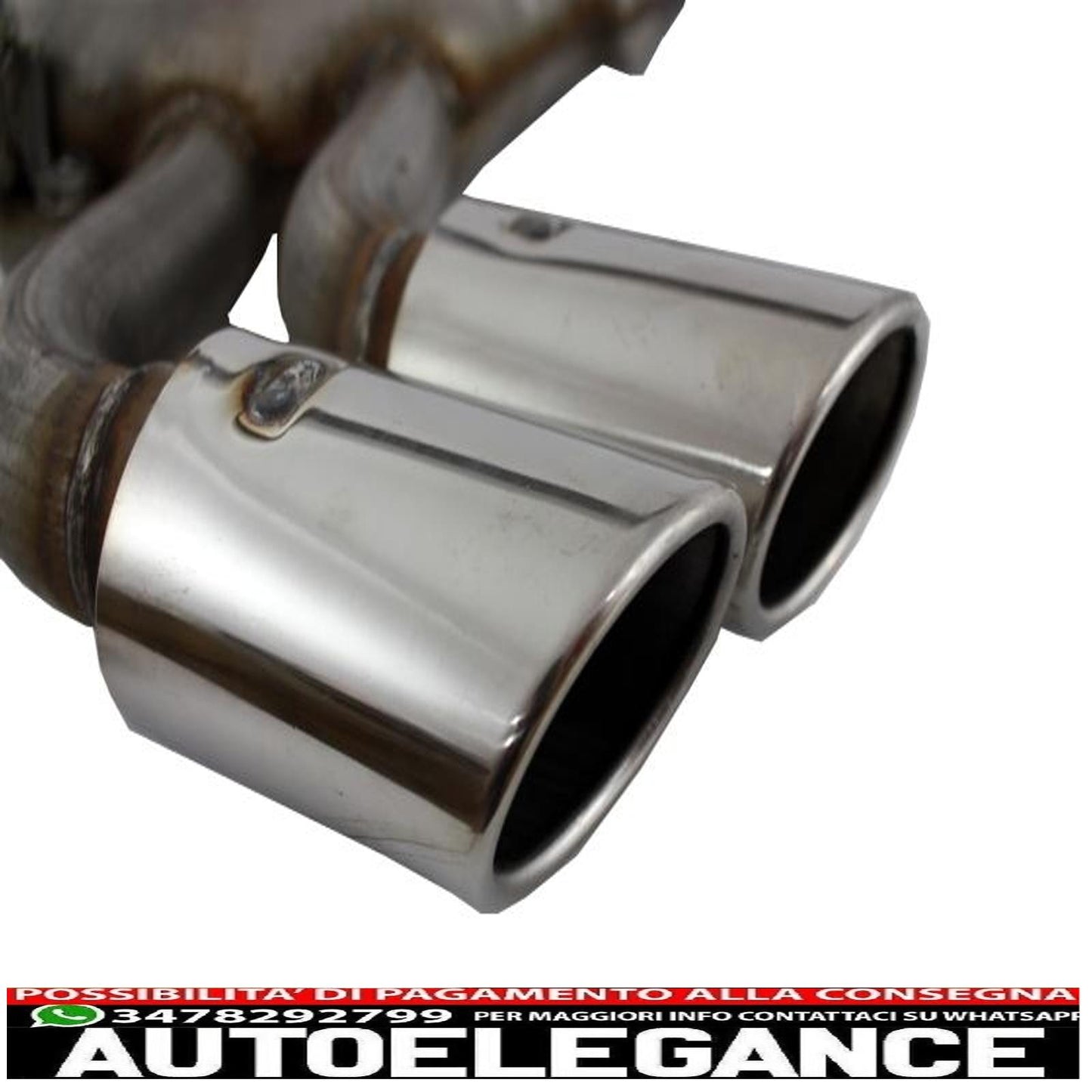 complete exhaust system suitable for audi a3 8v hatchback sportback coupe (2012-2019) s3 design 