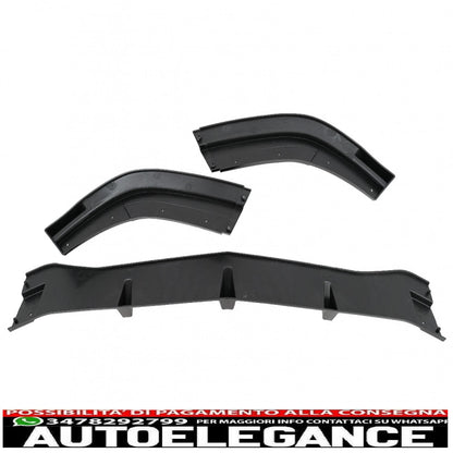 Estensione del labbro dello spoiler del paraurti anteriore adatta per mercedes classe e w212 s212 facelift sport line (2013-2016) nero pianoforte