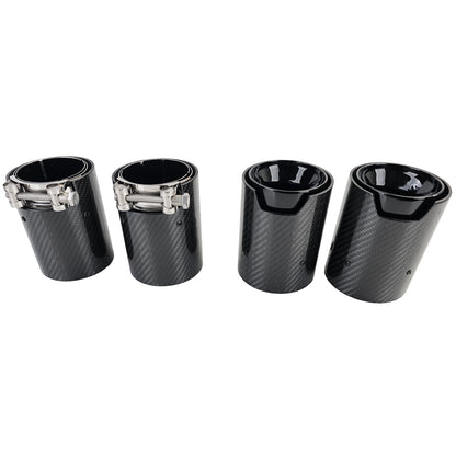 TERMINALI IN CARBONIO ADATTI PER BMW SERIE 6 F12 F13 F06 LOOK SPORTIVO