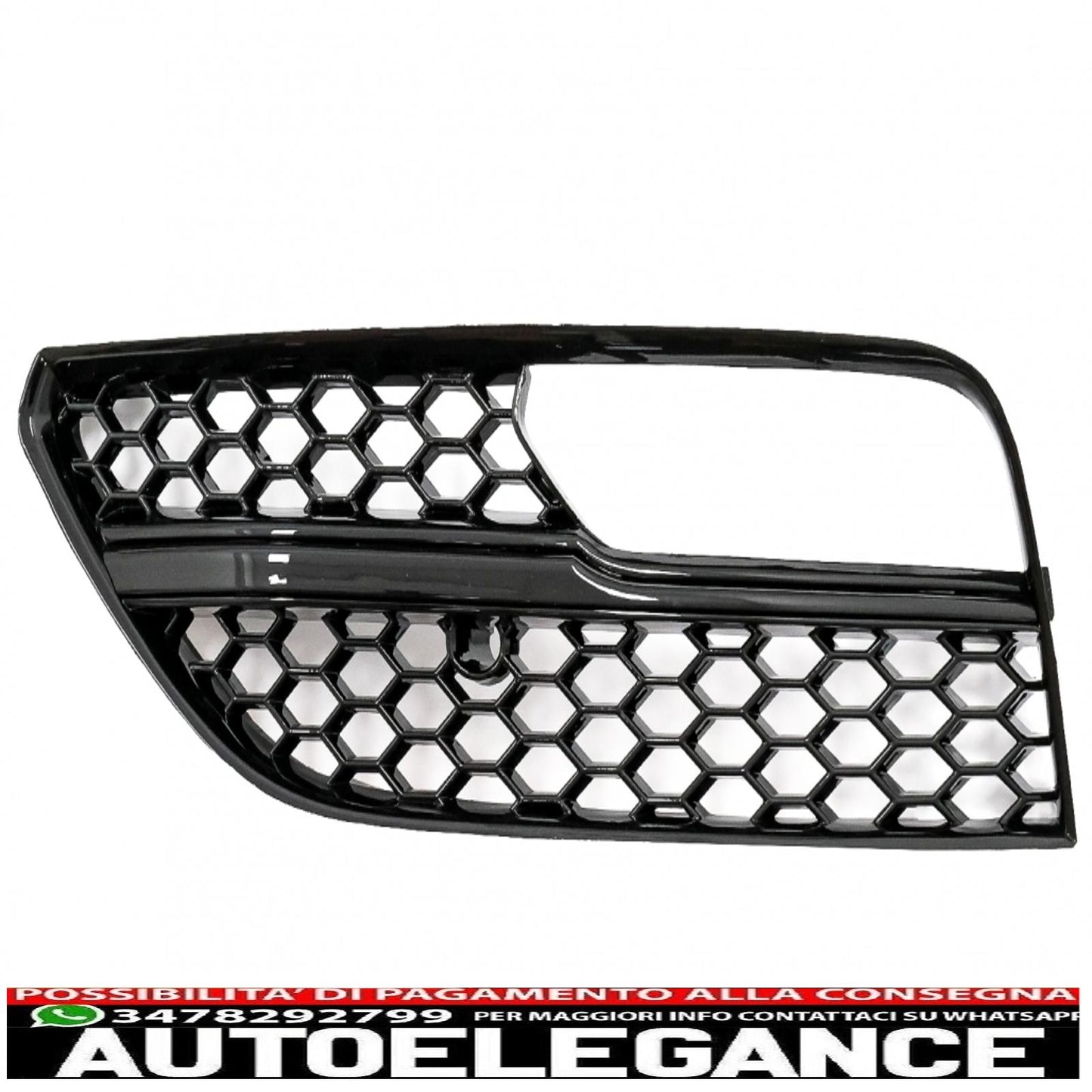 griglia anteriore senza badge con coperture per fendinebbia griglie laterali adatte per audi a3 8v (2012-2016) design rs3