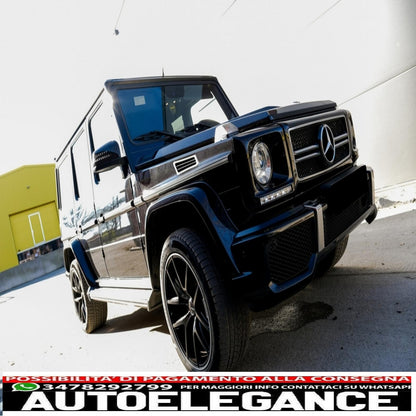 fari anteriori cromati adatti per mercedes classe g w463 (1989-2012) look bi-xeno