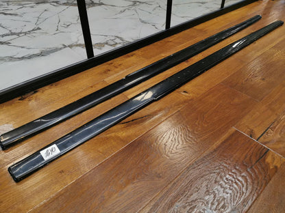 SOTTO MINIGONNE ADATTE PER BMW SERIE 5 F10 F11 MSPORT M5 NERO LUCIDO