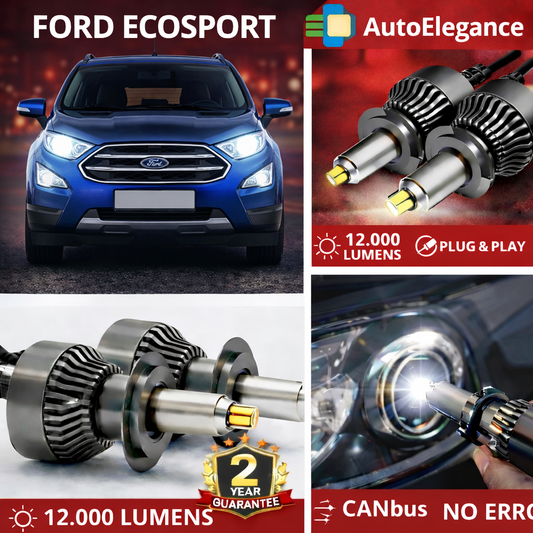 KIT LED per Ford ECOSPORT 2 ANABBAGLIANTI H7 CANBUS Bianco 6500K 360 gradi