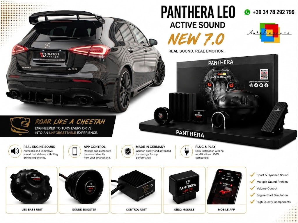 💕ART.2672 PANTHERA Soundsystem Booster 7.0 -Mercedes A35 AMG W177💕
