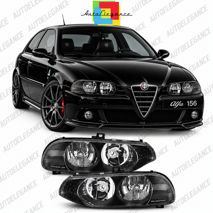 ART.5469 FARI ANTERIORI ADATTO PER ALFA ROMEO 156 10.97-06.03 NERO