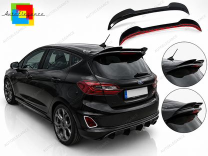 👉PROLUNGA SPOILER TETTO FORD FIESTA MK8 ST ST-LINE 2017+ NERO LUCIDO👈