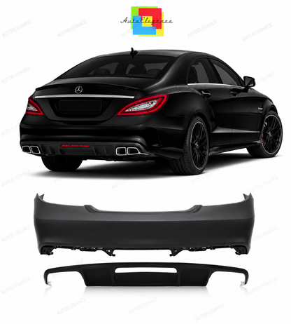 💕PARAURTI POSTERIORE MERCEDES CLASSE CLS W218 15-17 LOOK AMG💕