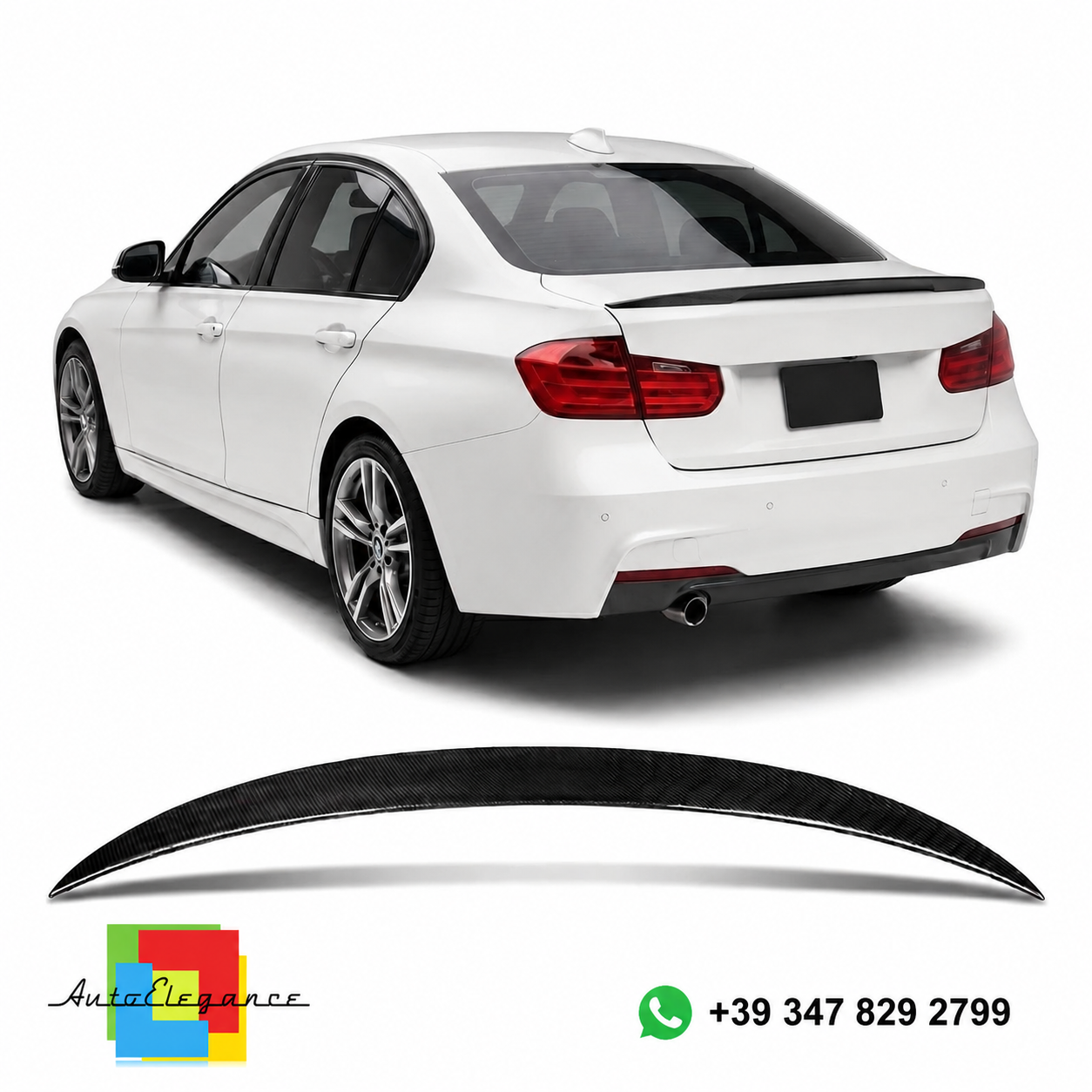 👉Spoiler Posteriore in Fibra di Carbonio per BMW Serie3 F30 Berlina 2011-2018👈