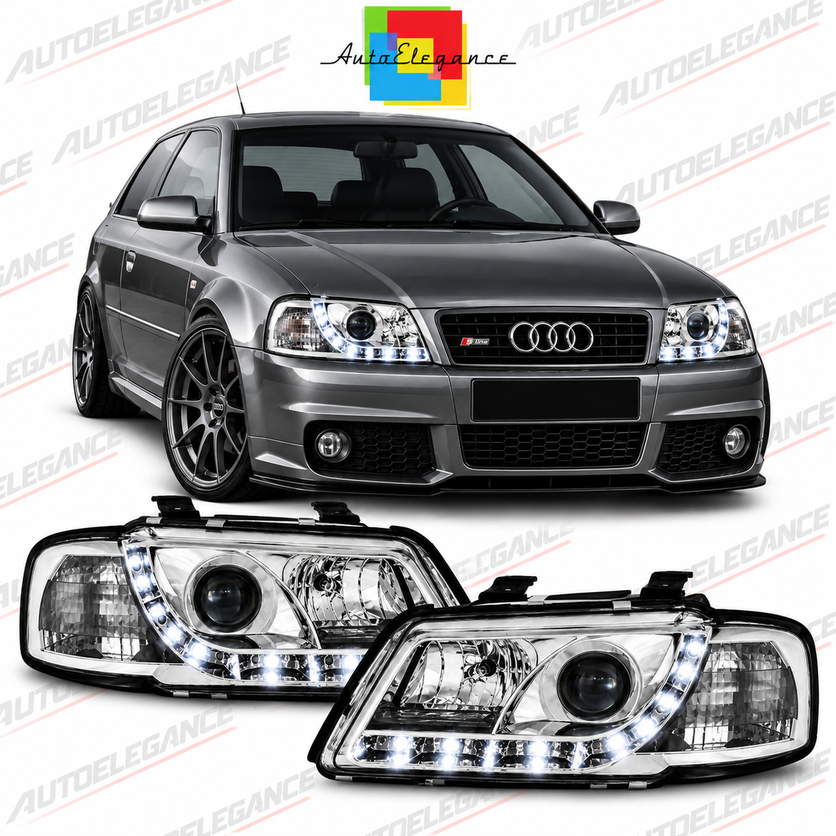 💕ART.10637 FARI ANTERIORI ADATTO  PER AUDI A3 8L 08.96-08.00💕