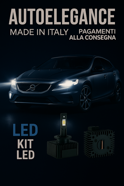 ❤️ KIT LED D3S 6000K BIANCO GHIACCIO ANABBAGLIANTI PER  VOLVO V40  ❤️