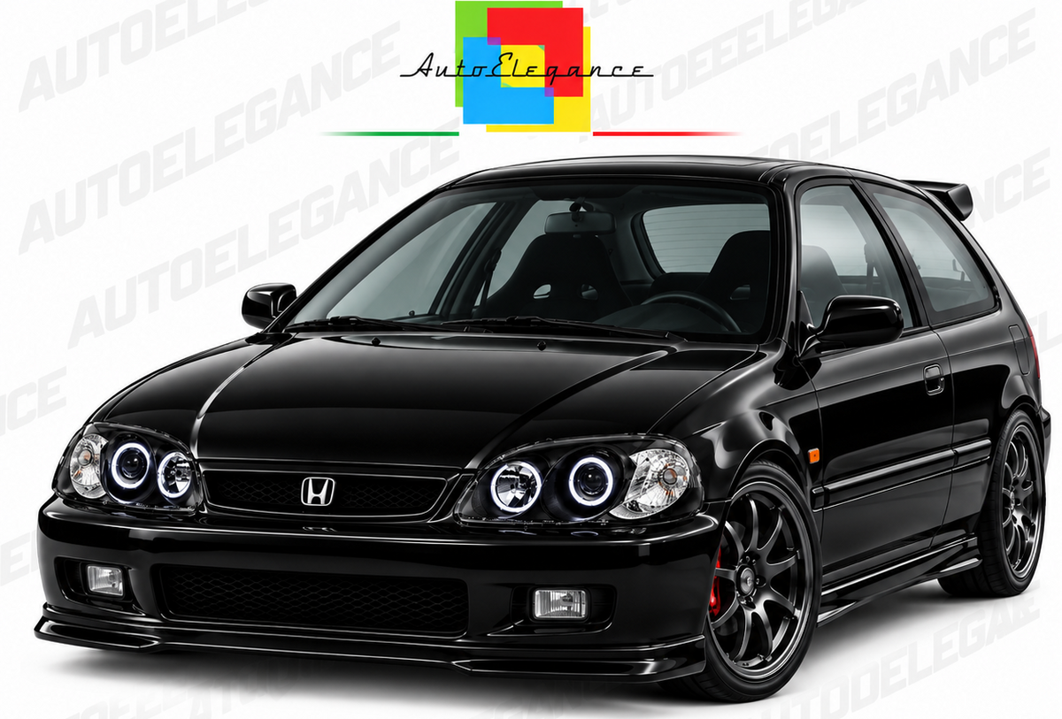 ART.11106 FARI ANTERIORI ADATTO PER HONDA CIVIC 09.95-02.99 NERO