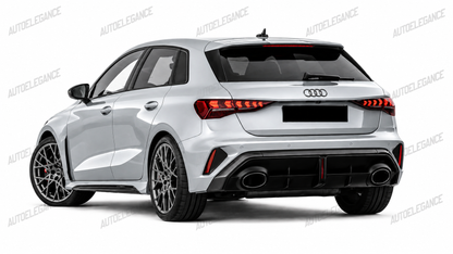💫ART.10215 DIFFUSORE POSTERIORE PER AUDI A3 8Y 25- LOOK RS3💫