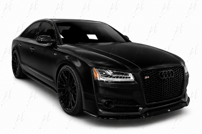 💕ART.5860 GRIGLIA SPORTIVA NERA LUCIDA PDC ADATTO PER AUDI A8 D4 13-17💕