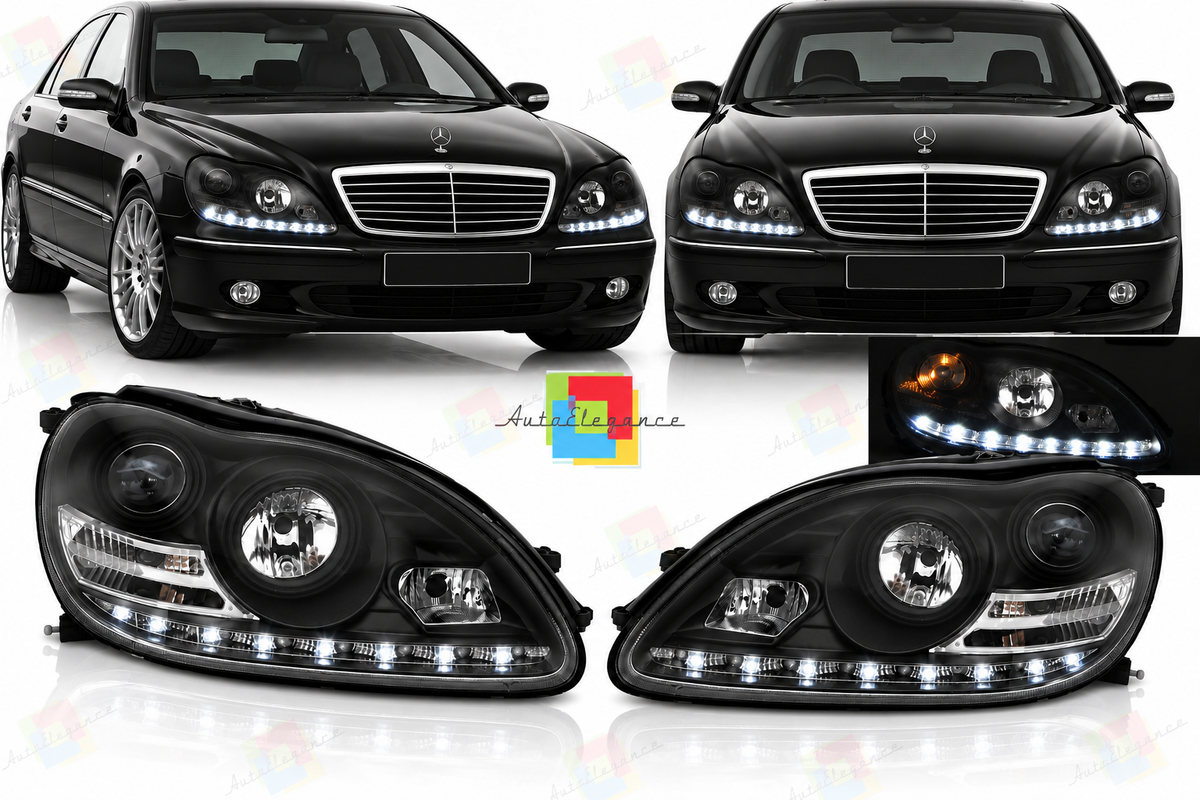 FARI ALLO XENO NERI ADATTO PER MERCEDES W220 10.02-05.05